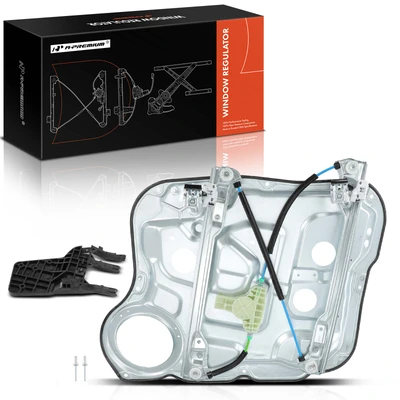 Front Driver Power Window Regulator with Panel & Motor