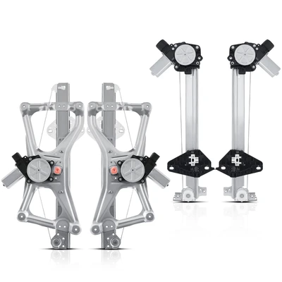 4 Pcs Front & Rear Power Window Regulator with Motor