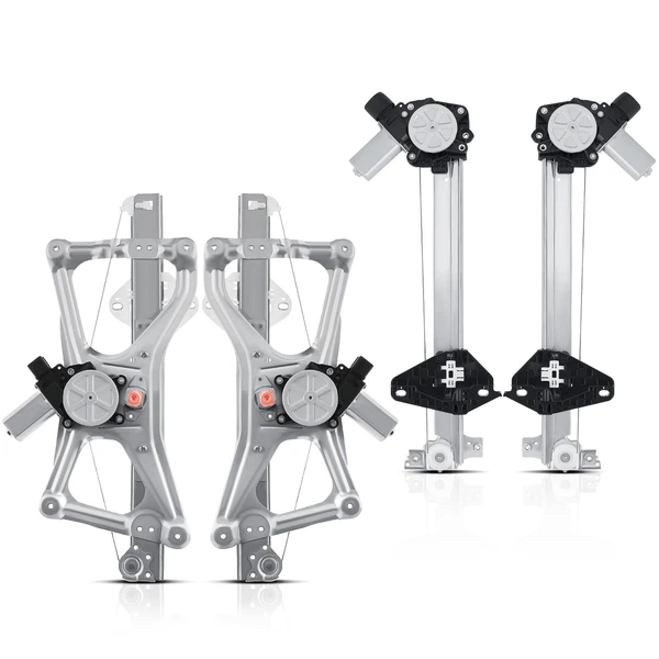 2006-2011 Honda Civic 4-Pc Window Regulator and Motor Kit Front & Rear Electric with Motor A-Premium APWR0916