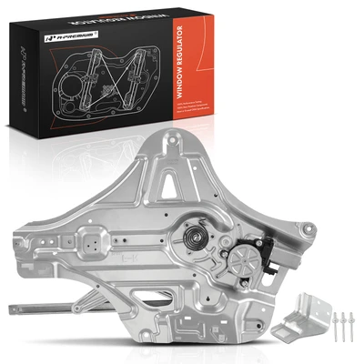 Front Passenger Power Window Regulator with Panel Motor