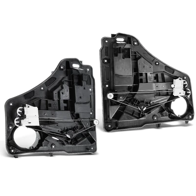 2 Pcs Rear Power Window Regulator with Motor