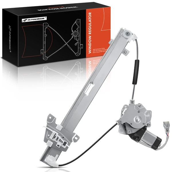 2004-2012 Mitsubishi Galant 1-Pc Power Window Regulator and Motor Assembly Rear Right Passenger Side Electric with Motor A-Premium APWR0666