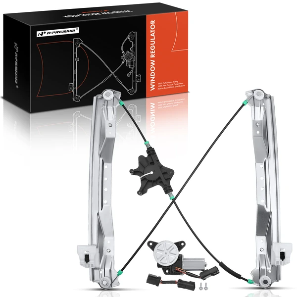 2008-2016 Chrysler Town & Country 1-Pc Power Window Regulator and Motor Assembly Front Left Driver Side Electric with Motor A-Premium APWR2454