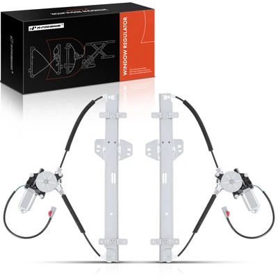 2 Pcs Rear Power Window Regulator with Motor