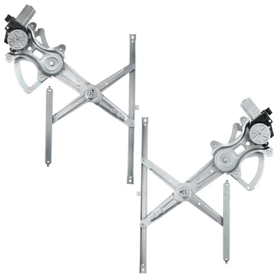 2 Pcs Front Power Window Regulator with Motor