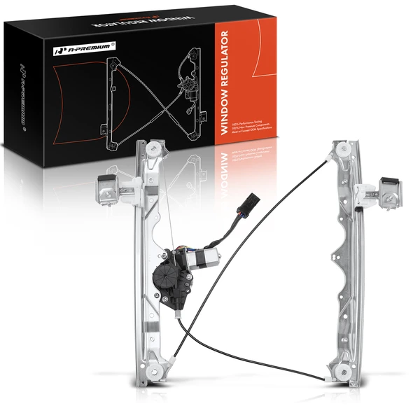 2006-2010 Jeep Grand Cherokee 1-Pc Power Window Regulator and Motor Assembly Front Left Driver Side Electric with Motor A-Premium APWR2621