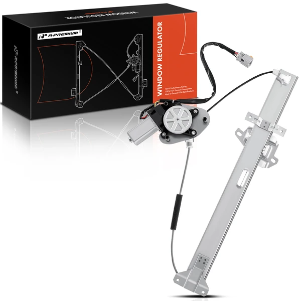 2007-2008 Honda Fit 1-Pc Power Window Regulator and Motor Assembly Front Left Driver Side Electric with Motor A-Premium APWR0588