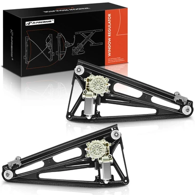 2 Pcs Rear Power Window Regulator with Motor