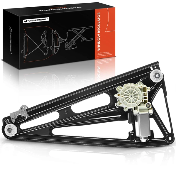 1994-2001 BMW 740i 1-Pc Power Window Regulator and Motor Assembly Rear Right Passenger Side Electric with Motor A-Premium WR0212