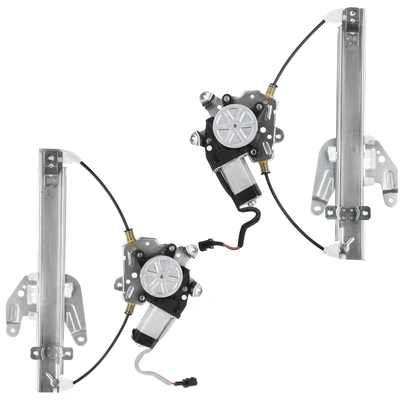 2 Pcs Rear Power Window Regulator with Motor
