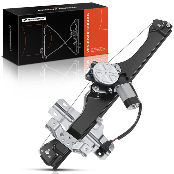 2009-2012 Chevrolet Traverse 1-Pc Power Window Regulator and Motor Assembly Front Right Passenger Side Electric with Motor A-Premium APWR0270