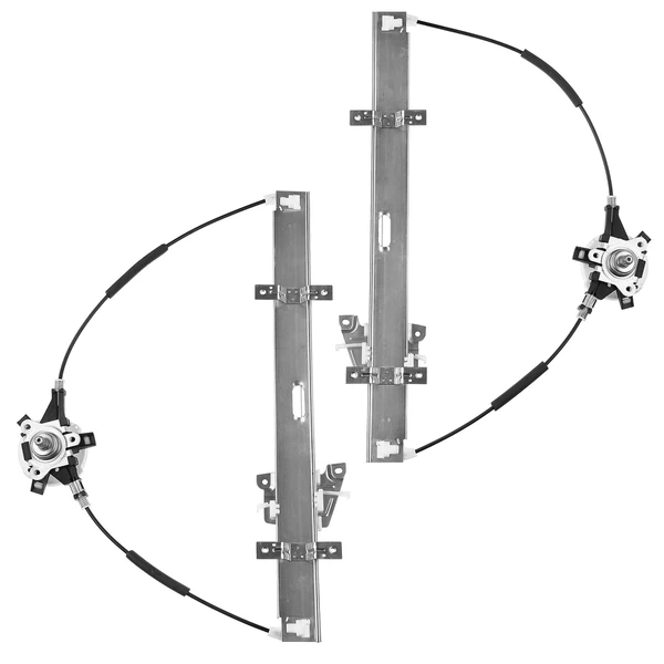 2 Pcs Front Manual Window Regulator for Chevrolet Tracker Sport Utility 1999-2004