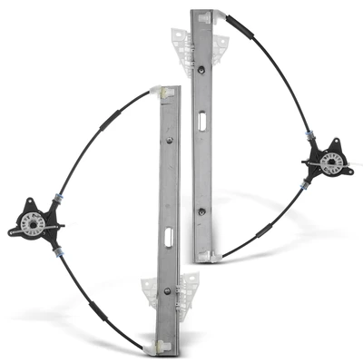 2 Pcs Front Power Window Regulator without Motor