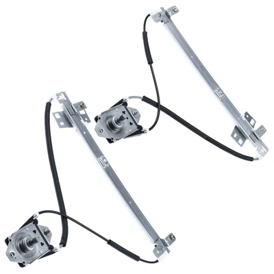 2 Pcs Front Manual Window Regulator