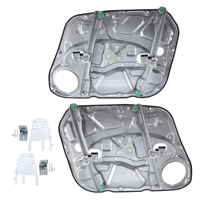 2 Pcs Front Power Window Regulator without Motor