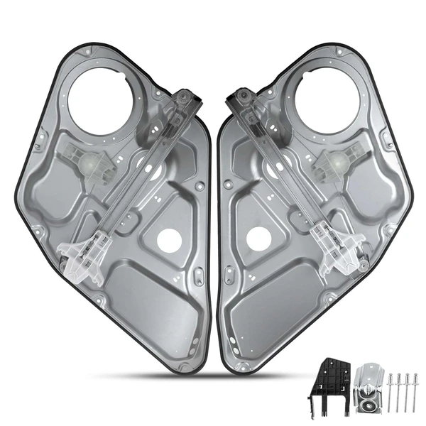 2 Pcs Rear Power Window Regulator without Motor for Hyundai Sonata 2006-2010