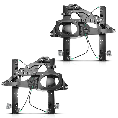 2 Pcs Front Power Window Regulator without Motor