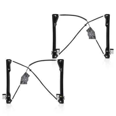 2 Pcs Front Power Window Regulator without Motor