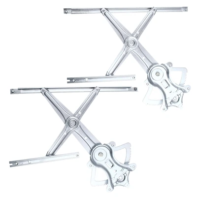 2 Pcs Front Power Window Regulator without Motor