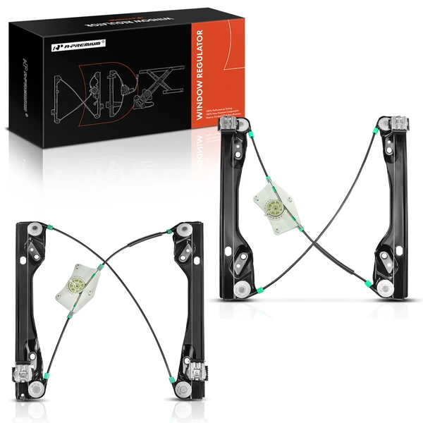 2 Pcs Front Power Window Regulator for Ford Edge 07-14 Lincoln MKX 07-15