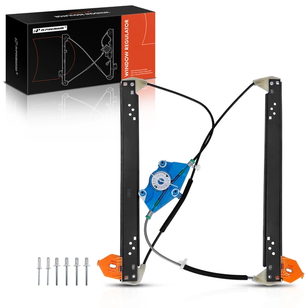 2007-2009 Audi S8 1-Pc Power Window Regulator Front Left Driver Side Electric A-Premium APWR2456