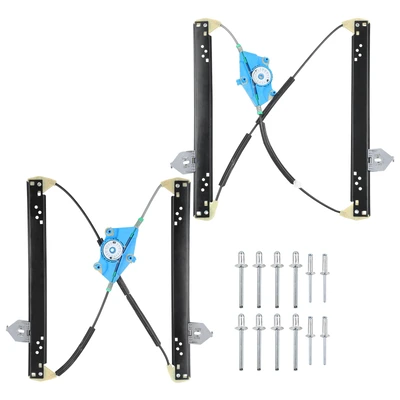 2 Pcs Rear Power Window Regulator without Motor