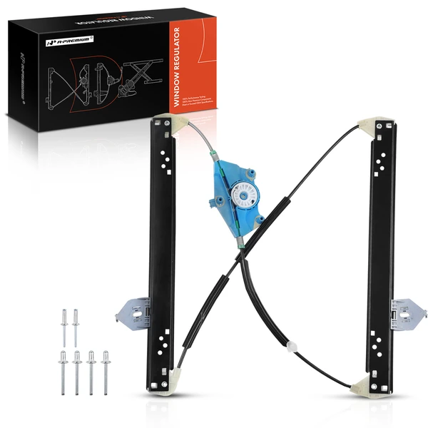 2003-2010 Audi A8 Quattro 1-Pc Power Window Regulator Rear Right Passenger Side Electric A-Premium APWR2459