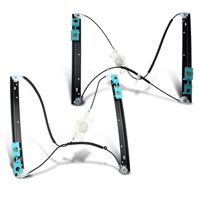 2 Pcs Front Power Window Regulator without Motor