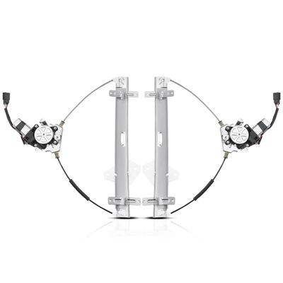 2 Pcs Front Power Window Regulator with Motor