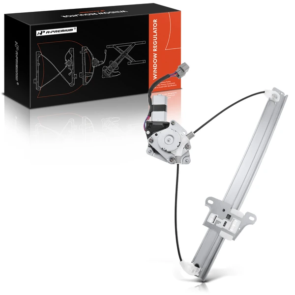 2005-2012 Acura RL 1-Pc Power Window Regulator and Motor Assembly Rear Right Passenger Side Electric with Motor A-Premium APWR2129