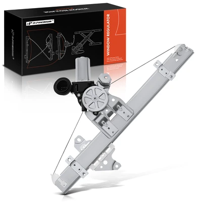 Front Passenger Power Window Regulator with Motor