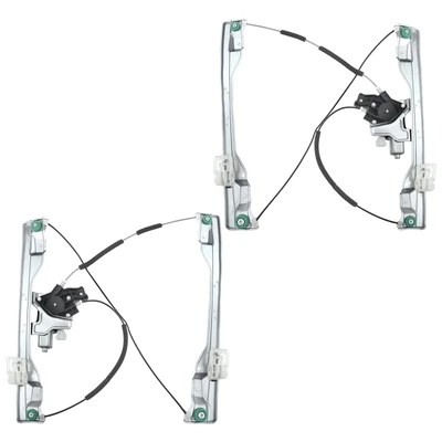 2 Pcs Front Power Window Regulator with Motor
