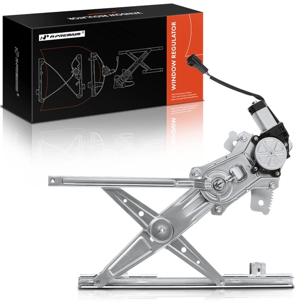 2003-2007 Saturn Ion 1-Pc Power Window Regulator and Motor Assembly Front Left Driver Side Electric with Motor A-Premium APWR2122