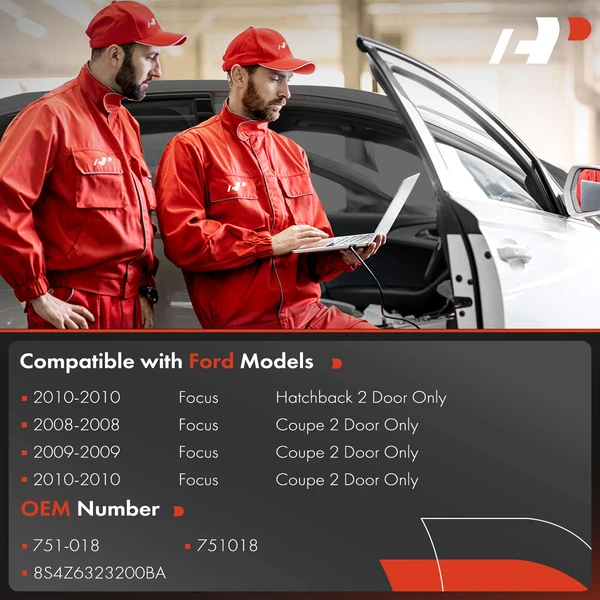 Front Passenger Power Window Motor & Regulator Assembly for Ford Focus 2008-2010