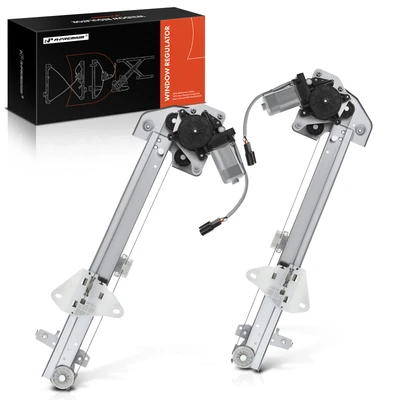 2 Pcs Front Power Window Regulator with 6-pin