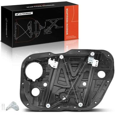Front Driver Power Window Regulator with Panel & Motor