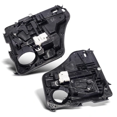 2 Pcs Rear Power Window Regulator with Motor