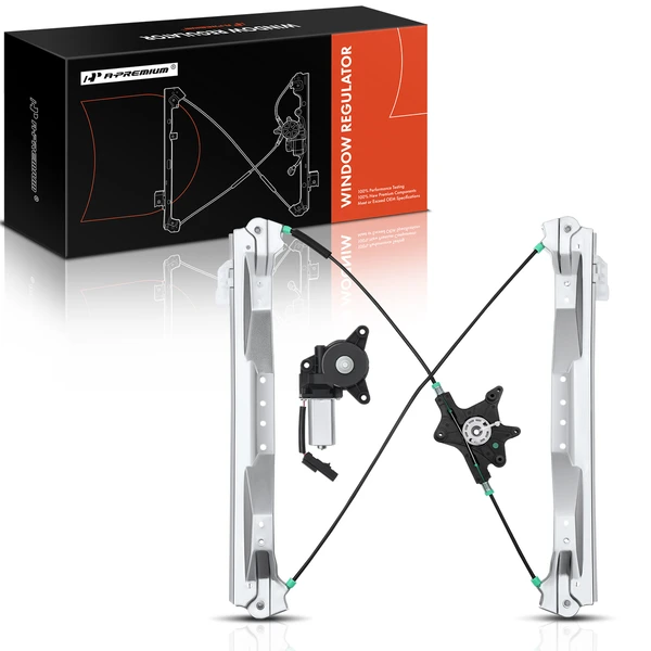 2012-2015 Ram C/V 1-Pc Power Window Regulator and Motor Assembly Front Right Passenger Side Electric with Motor A-Premium APWR2323