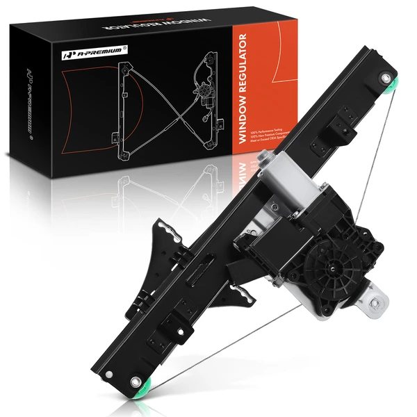 2010-2016 Buick LaCrosse 1-Pc Power Window Regulator and Motor Assembly Rear Left Driver Side Electric with Motor A-Premium APWR0733