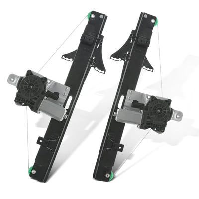 2 Pcs Rear Power Window Regulator with Motor