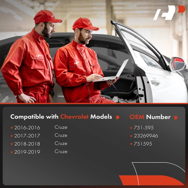 Front Passenger Power Window Motor & Regulator Assembly for Chevy Cruze 2016-2019