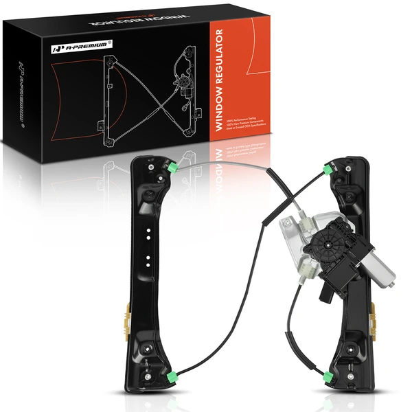 2010-2016 Buick LaCrosse 1-Pc Power Window Regulator and Motor Assembly Front Left Driver Side Electric with Motor A-Premium APWR0731