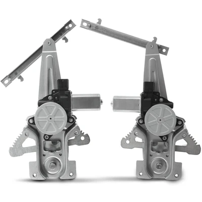 2 Pcs Rear Power Window Regulator with Motor