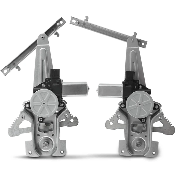 2008-2012 Mitsubishi Lancer 2-Pc Window Regulator and Motor Kit Rear Driver & Passenger Electric with Motor A-Premium APWR1043