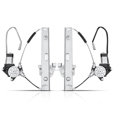 2 Pcs Rear Power Window Regulator with Motor