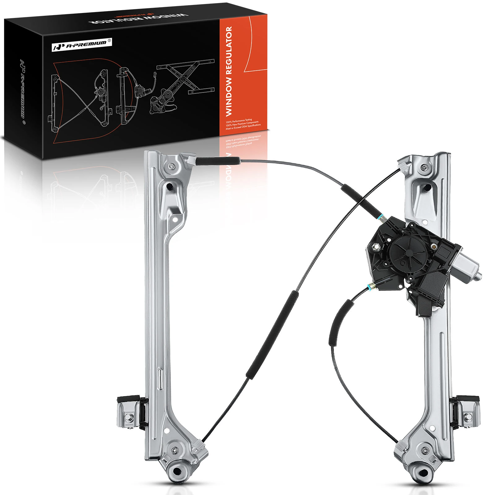 The A-premium Front Driver Power Window Motor & Regulator Assembly for Chevy Silverado 1500 GMC Image 