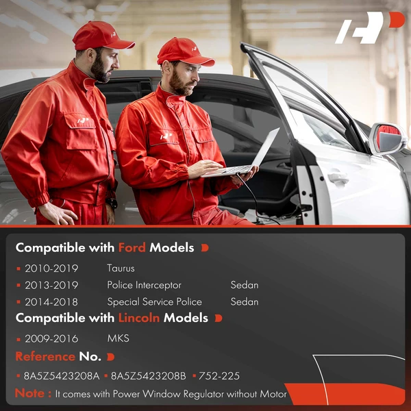 Front Passenger Power Window Regulator for Ford Taurus 10-19 Lincoln MKS 09-16