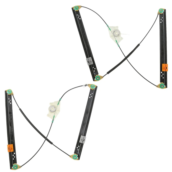 2 Pcs Front Power Window Regulator without Motor for Volkswagen Touareg 2004-2010