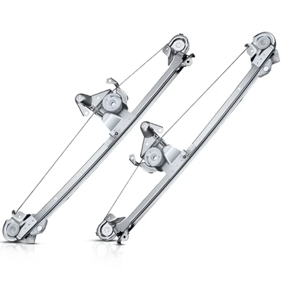 2 Pcs Rear Power Window Regulator without Motor