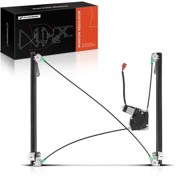 1996-2000 Chrysler Town & Country 1-Pc Power Window Regulator and Motor Assembly Front Left Driver Side Electric with Motor A-Premium WR0060